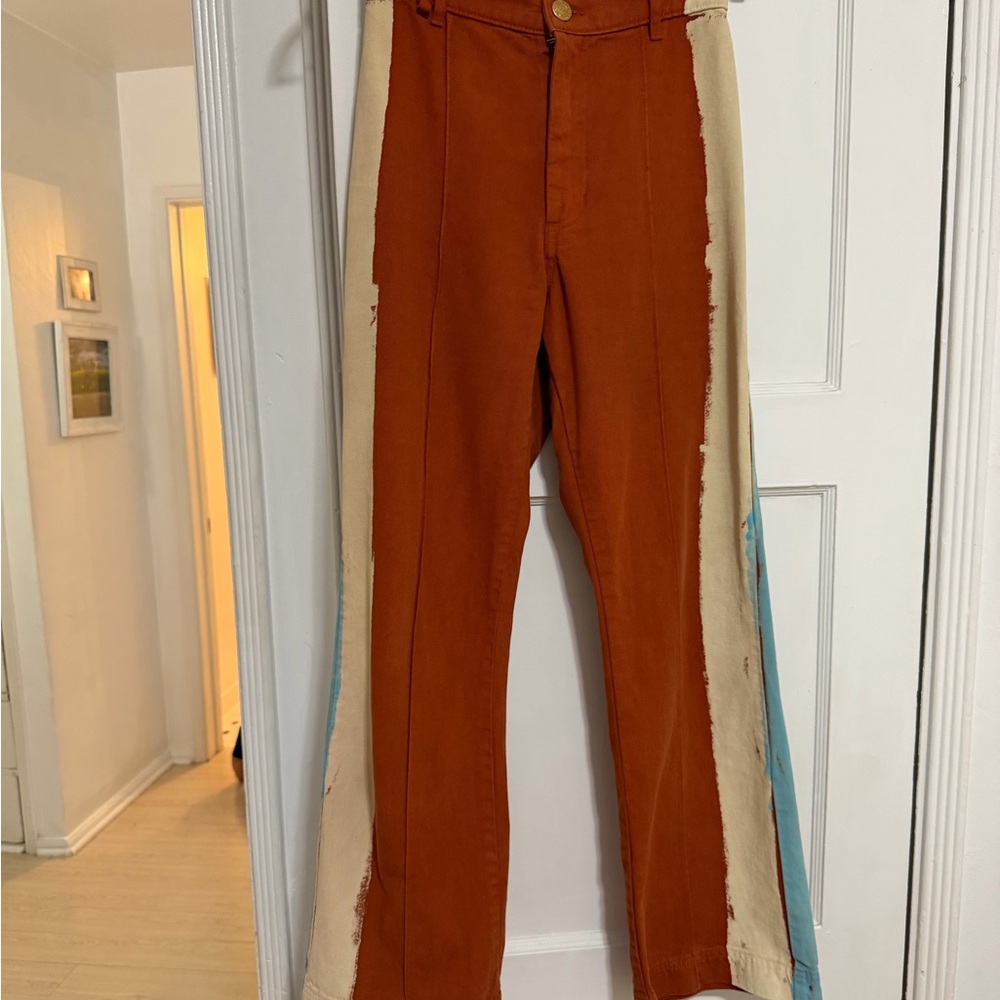 BIG BUD PRESS Colorblock Western Pants